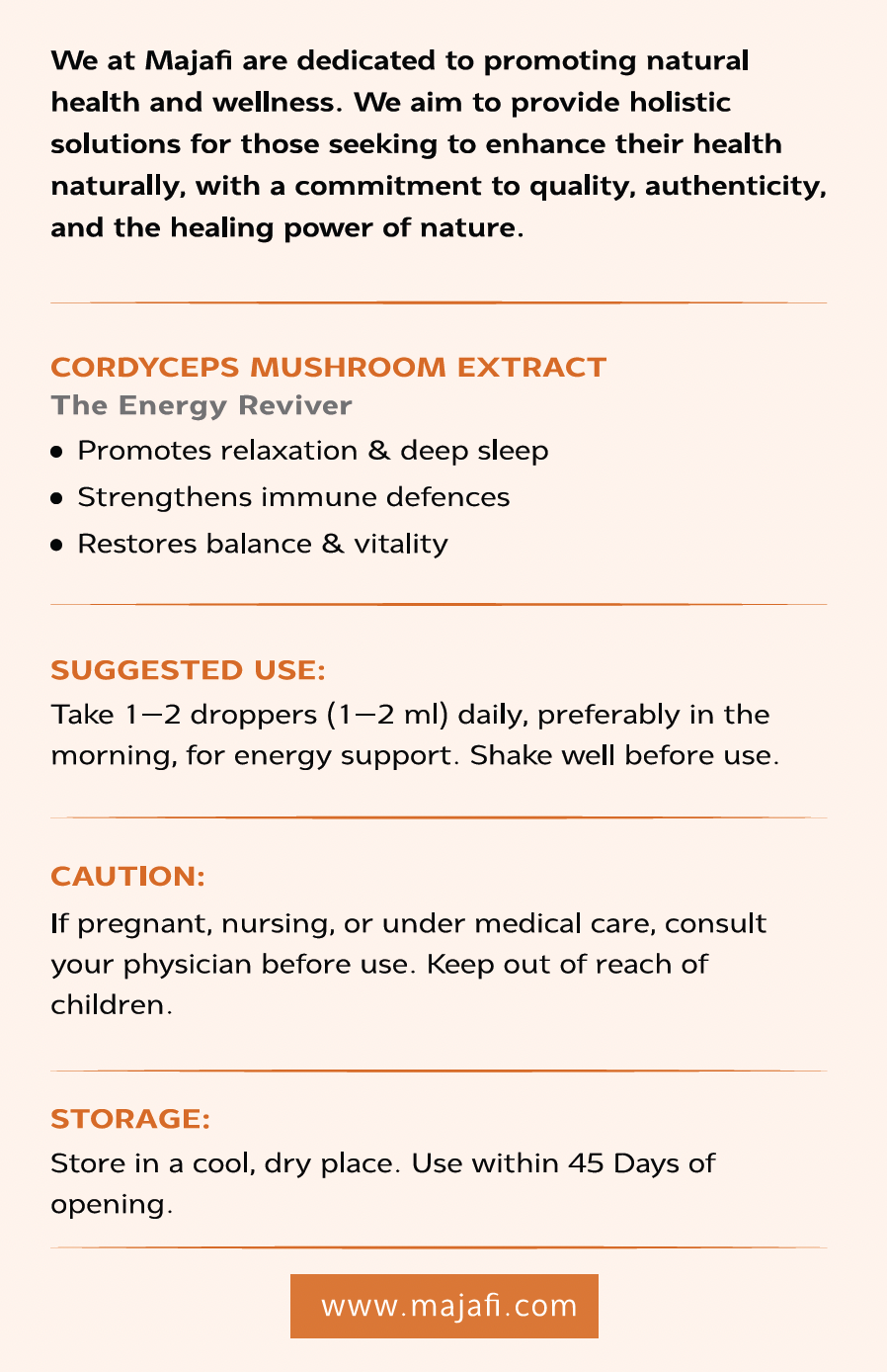 Cordyceps Mushroom Liquid Extract