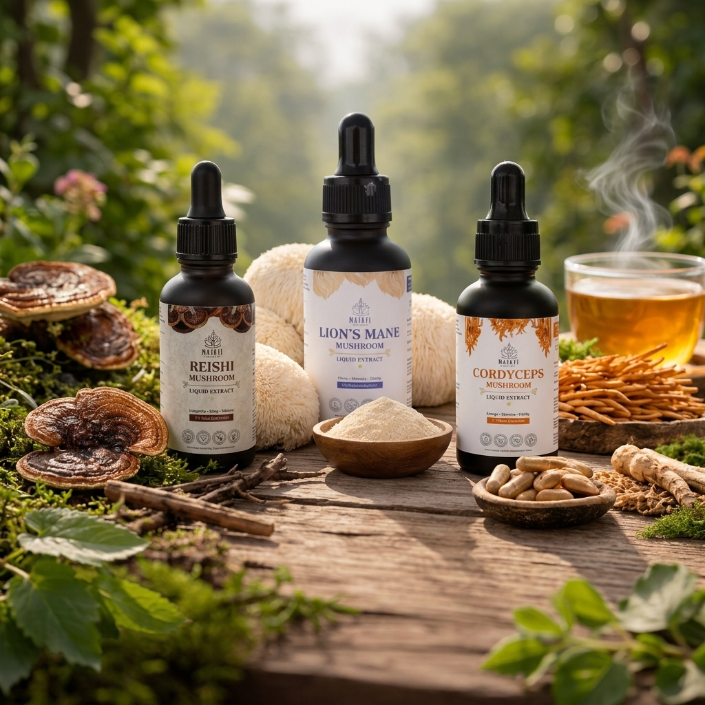 Majafi Mushroom Extract Combo Pack - Reishi, Lion's Mane & Cordyceps Mushroom Extract